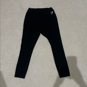Gymshark Midnight Black Leggings- Cropped